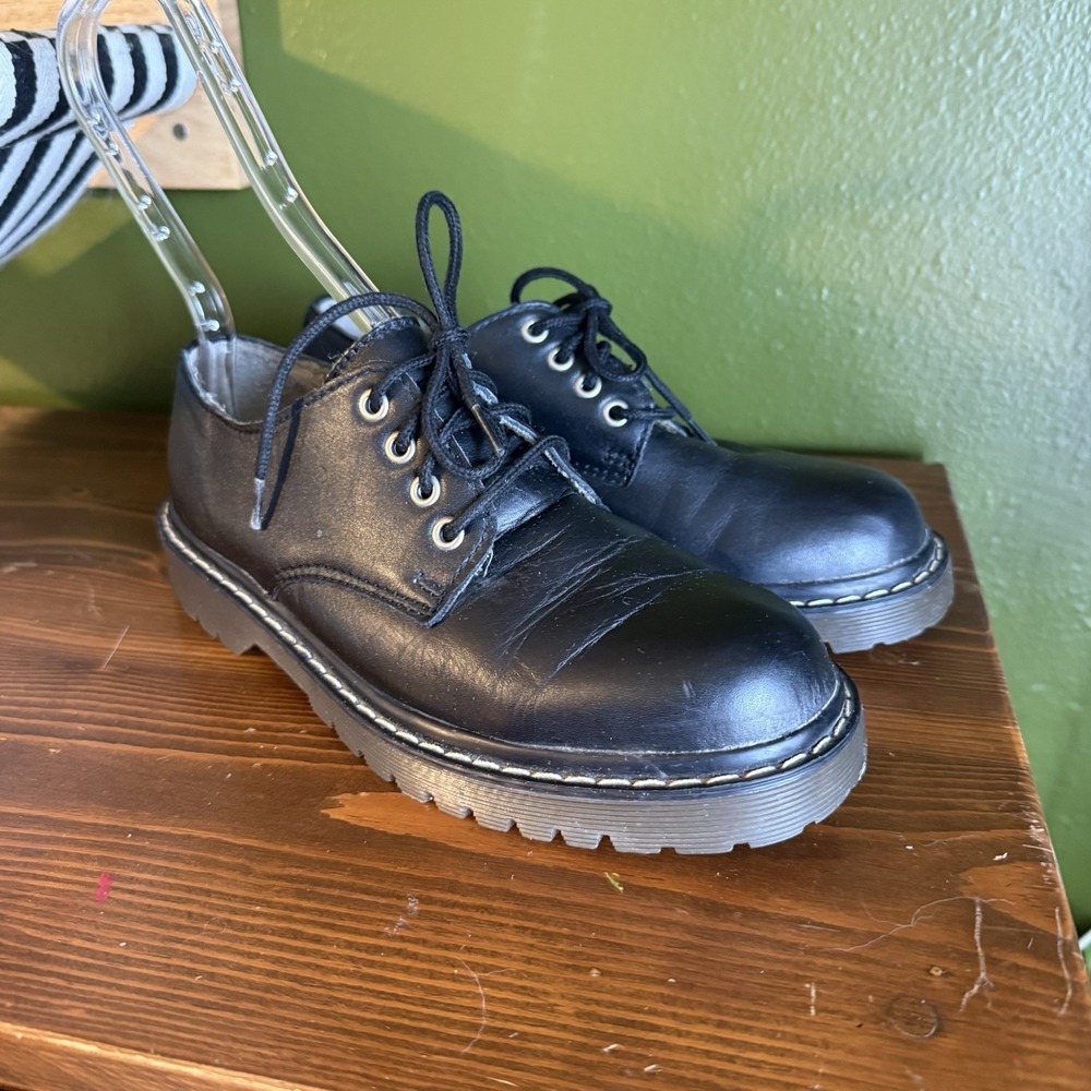 Vintage Colorado Women's Oxfords Shoes Size 7.5 Leather Black